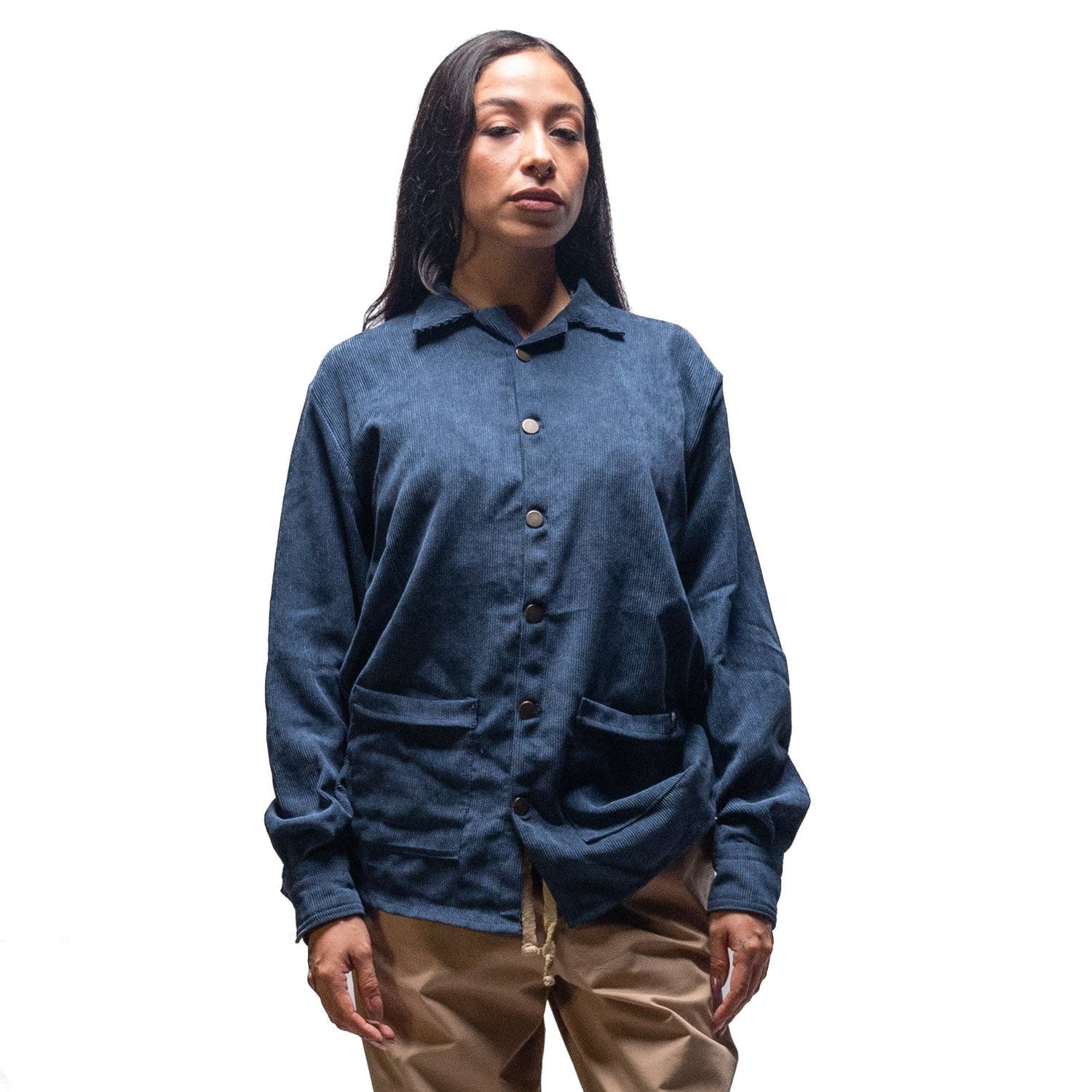 Camisa Pana ML Clásica Azul