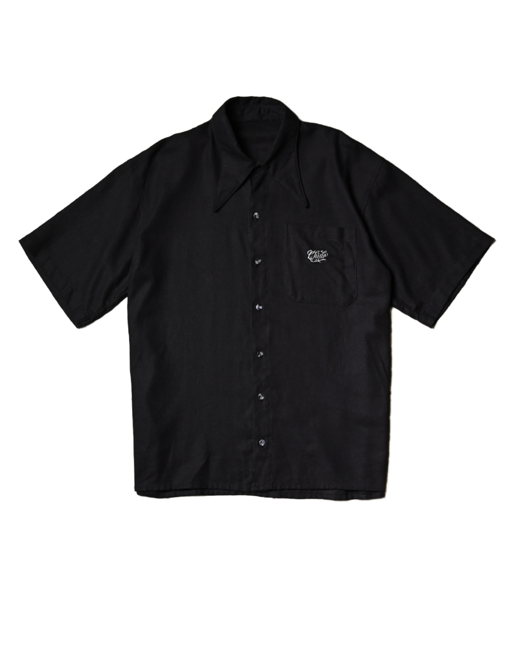 Camisa lino negro – Corte boxy oversize, edición especial. Amá Chola