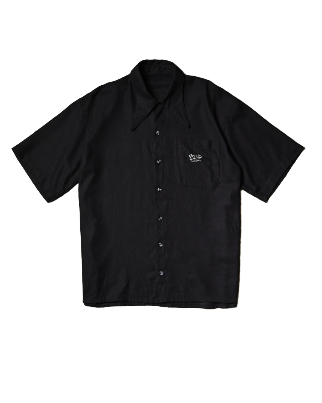 Camisa lino negro – Corte boxy oversize, edición especial. Amá Chola