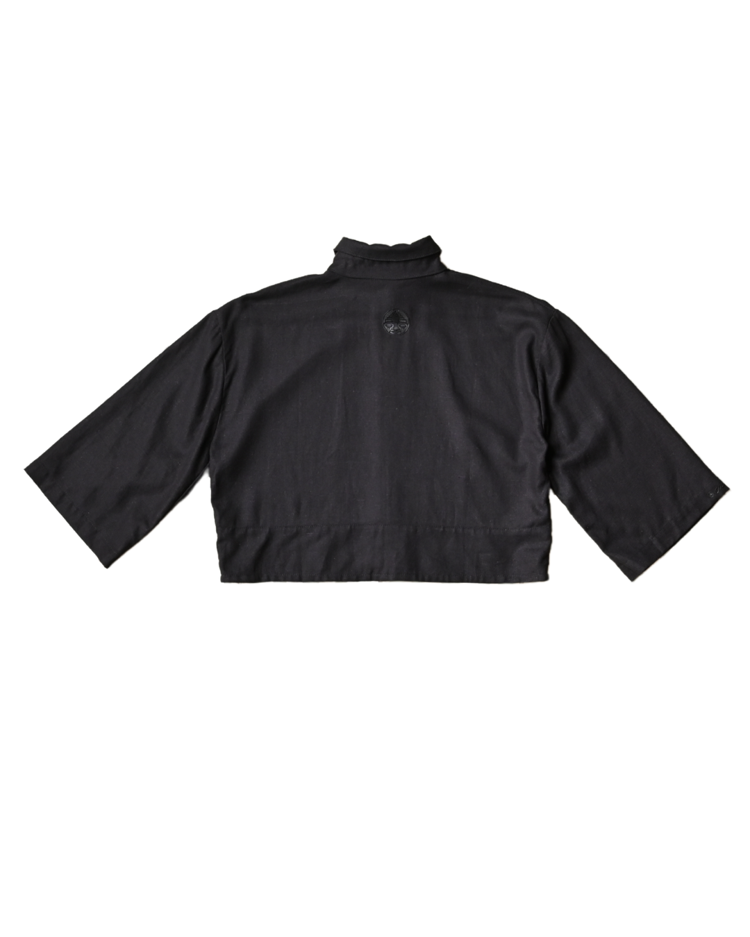Crop top lino negro. Signature
