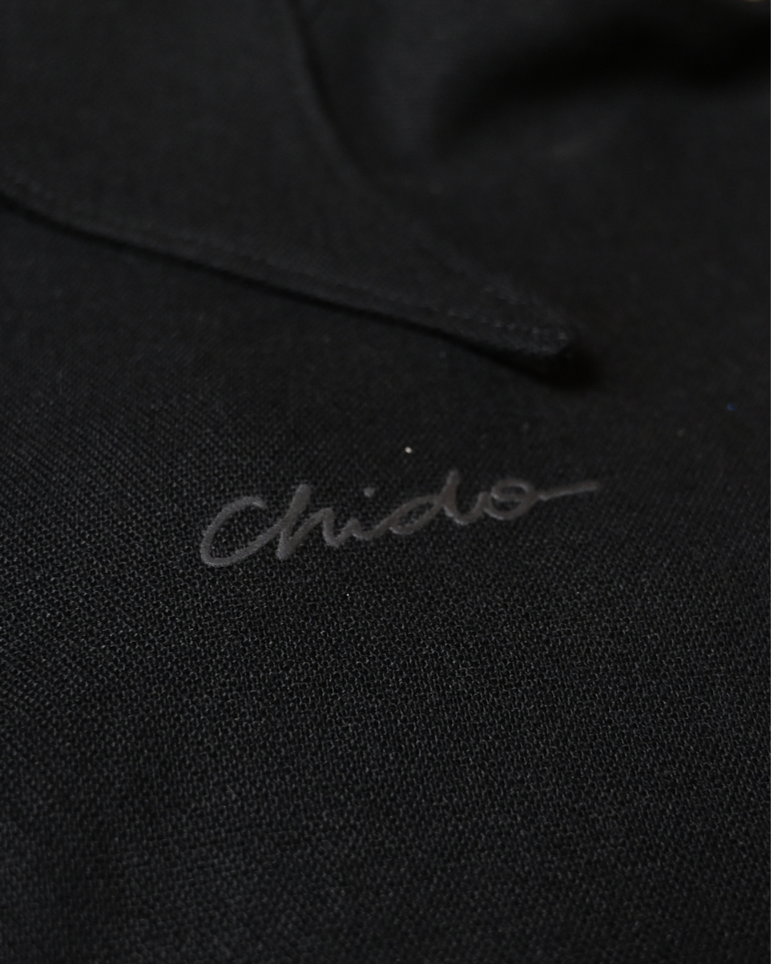 Crop top lino negro. Signature