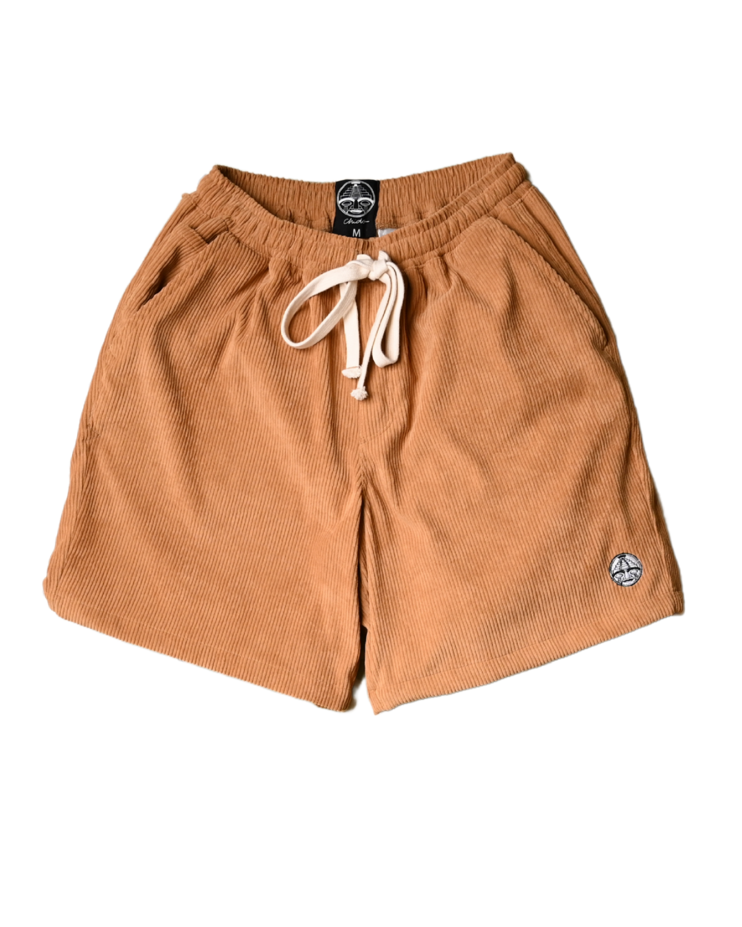 Short pana unisex mostaza. Signature