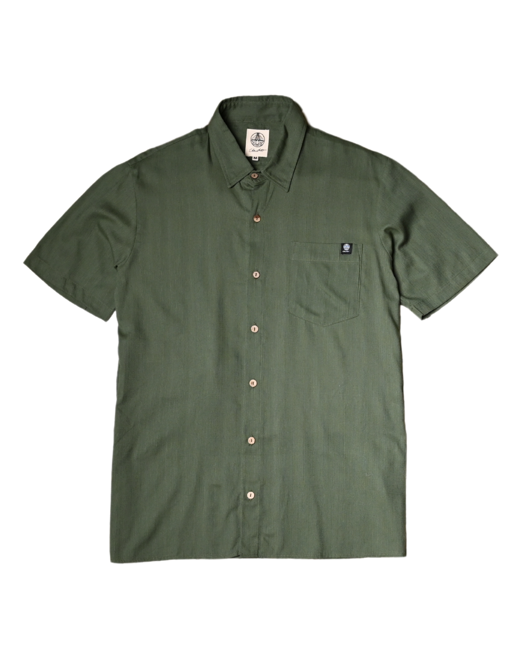 Camisa bambú olivo. Signature