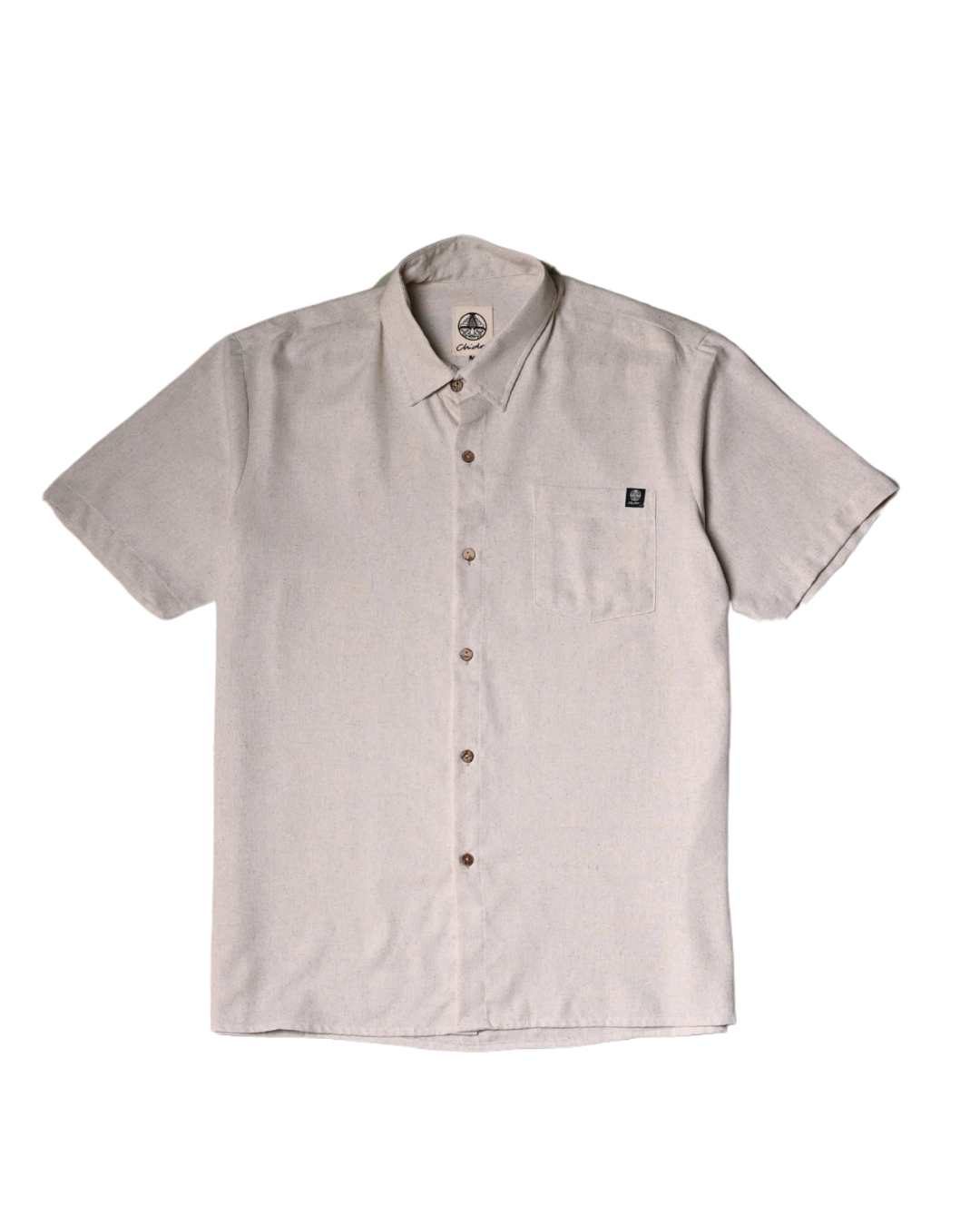 Camisa lino oatmeal. Signature