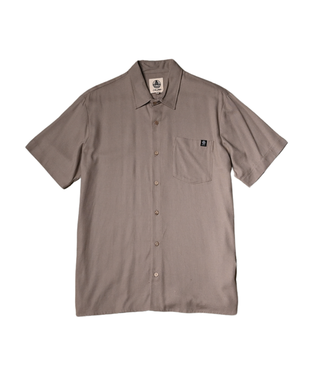 Camisa lino khaki. Signature