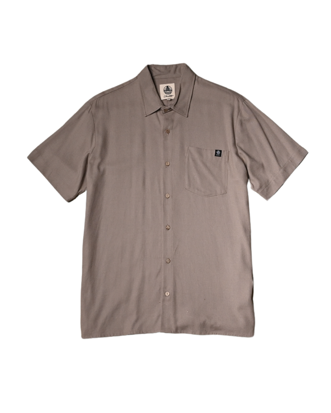 Camisa lino khaki. Signature