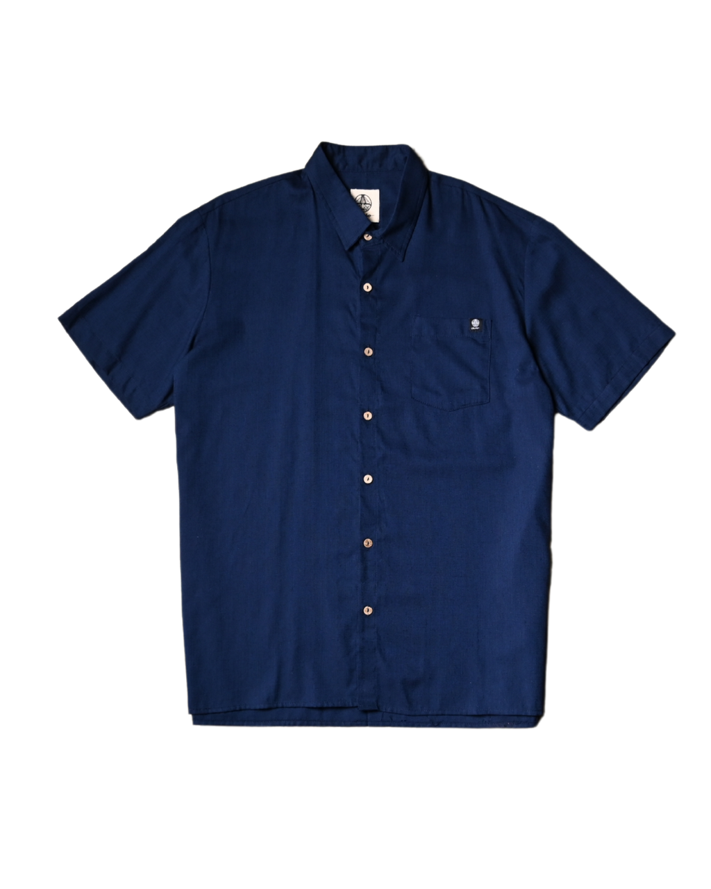 Camisa bambú azul marino. Signature