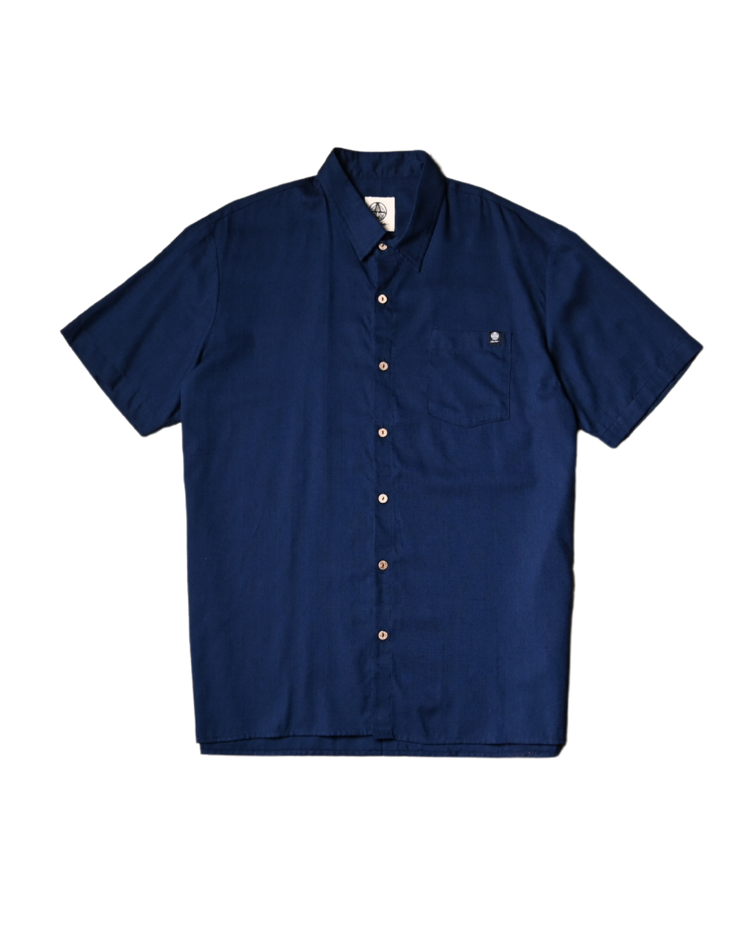 Camisa bambú azul marino. Signature