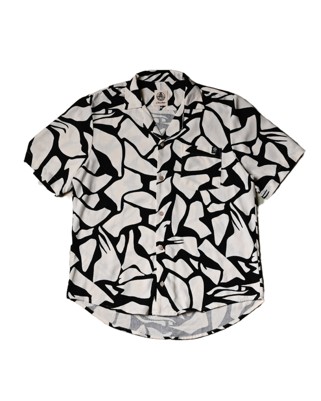 Camisa lino oversize Roca Negra. Chido