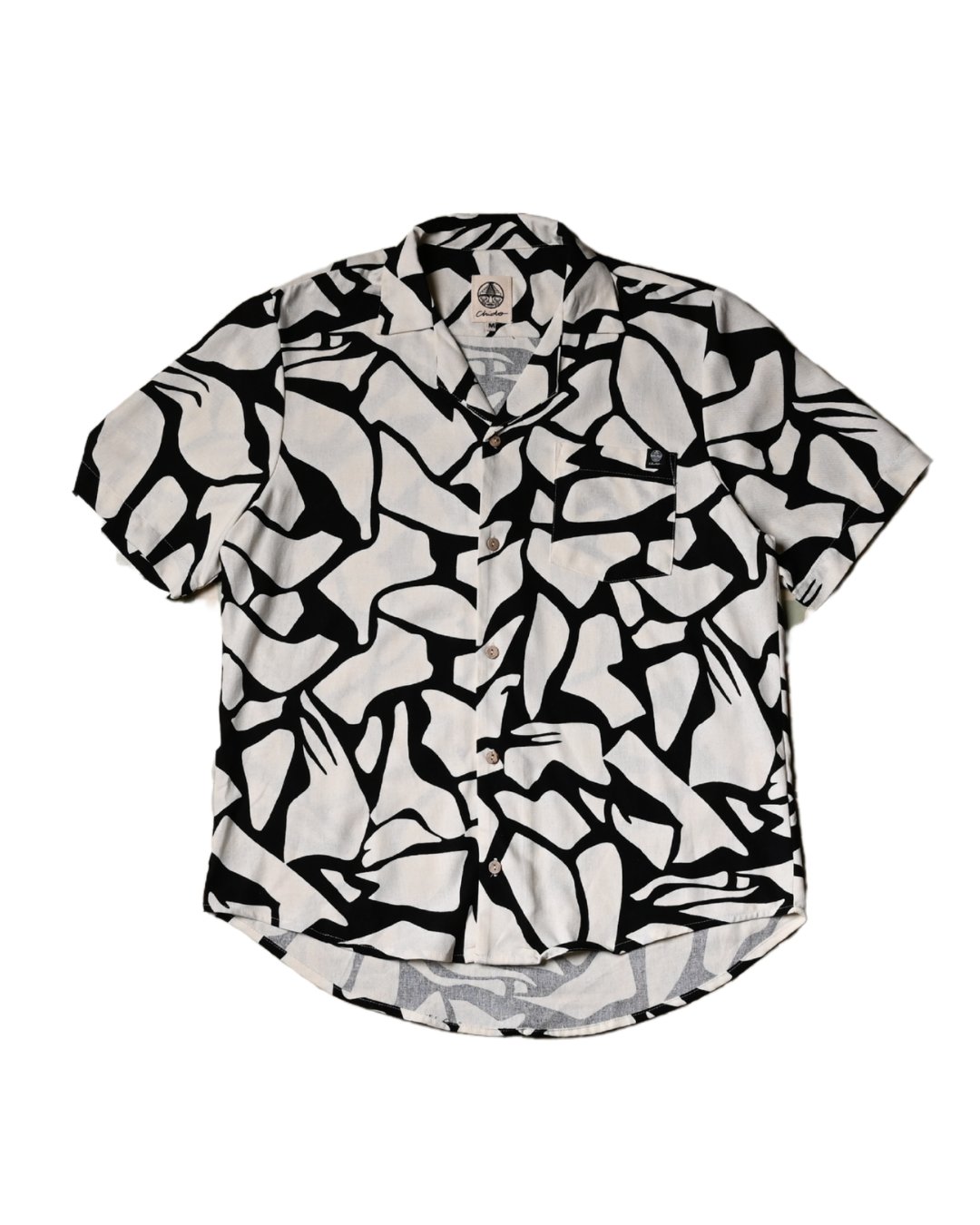 Camisa lino oversize Roca Negra. Chido
