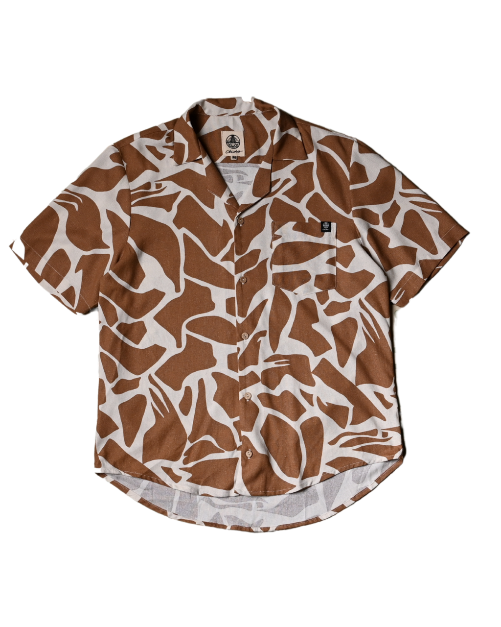 Camisa lino oversize Roca Beige. Chido