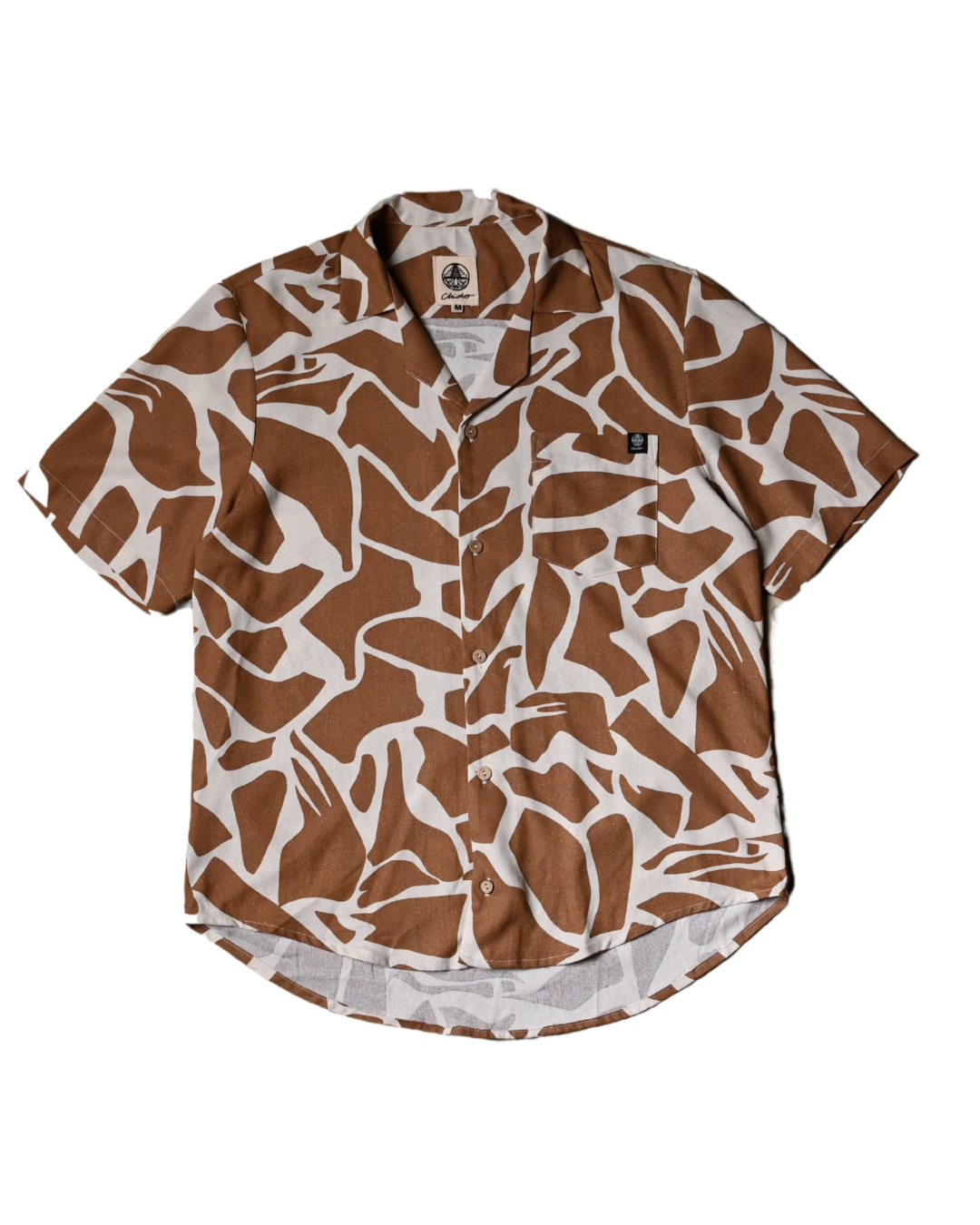 Camisa lino oversize Roca Beige. Chido