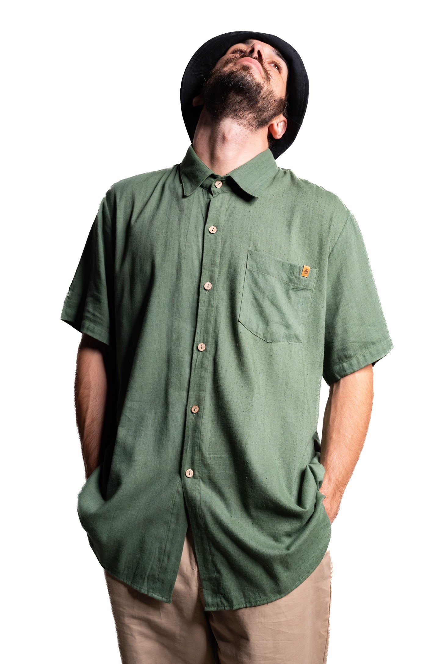 Camisa Clásico Bambú Olivo