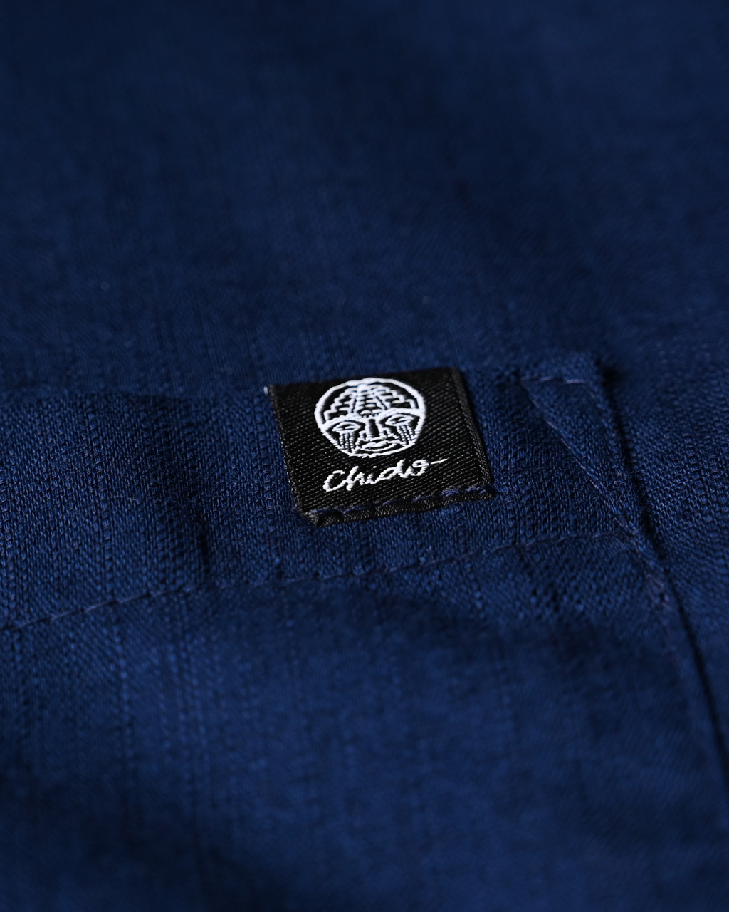 Camisa bambú azul marino. Signature