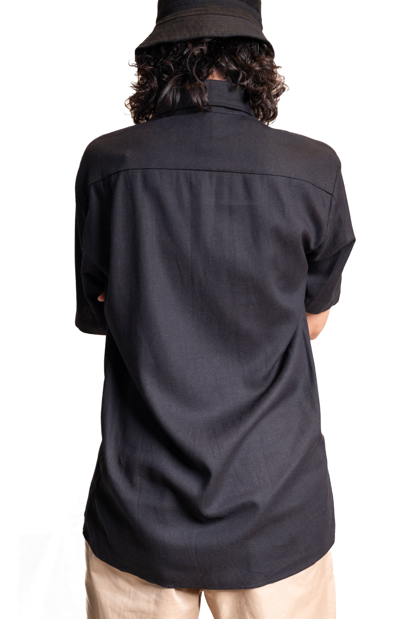 Camisa Lino Clásico negro