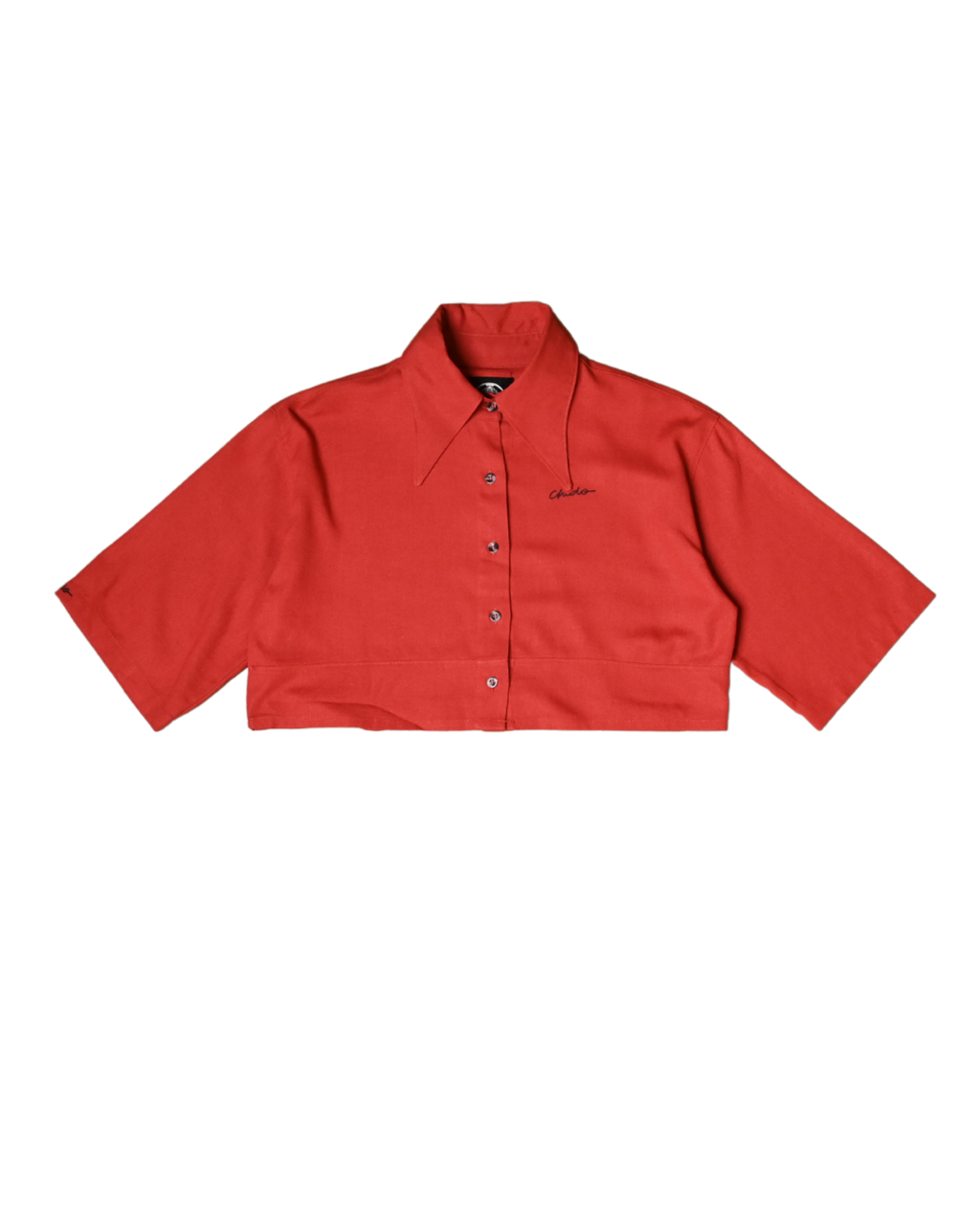 Crop top lino rojo. Signature