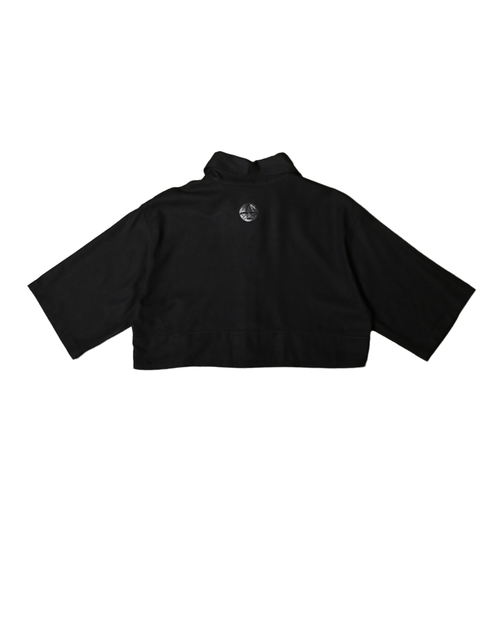 Crop top lino negro. Signature