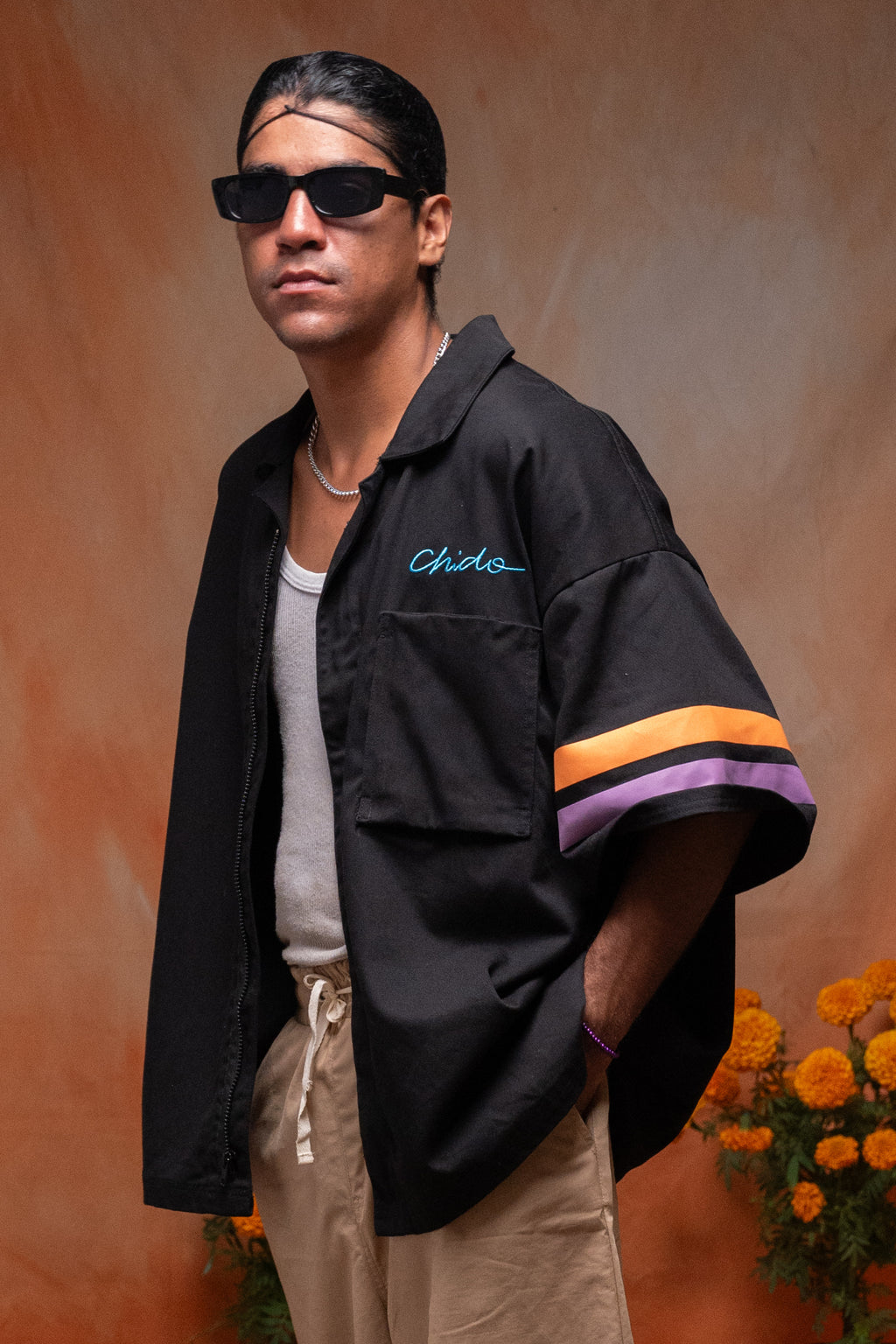 Sobrecamisa negra unisex. EEE