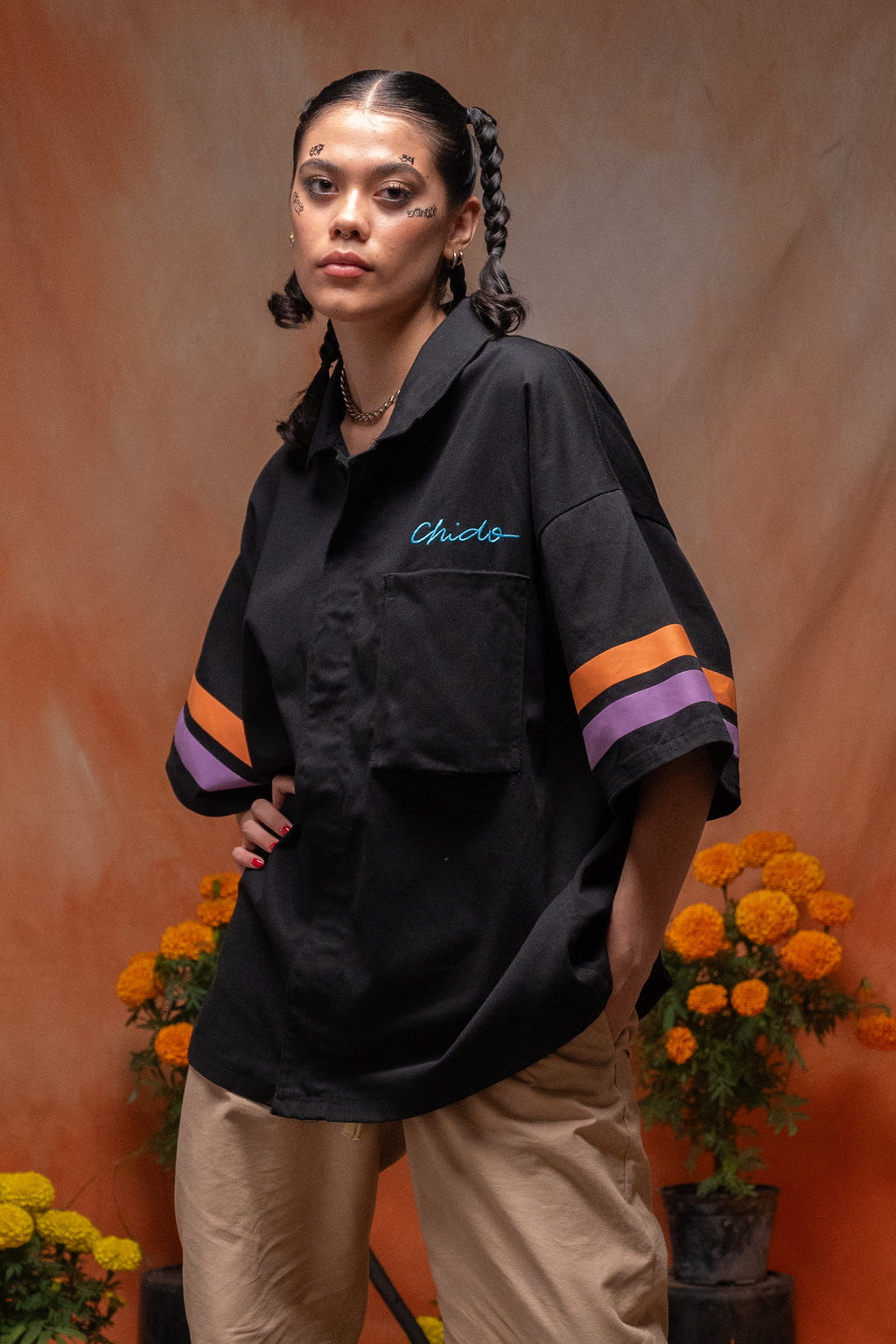 Sobrecamisa negra unisex. EEE