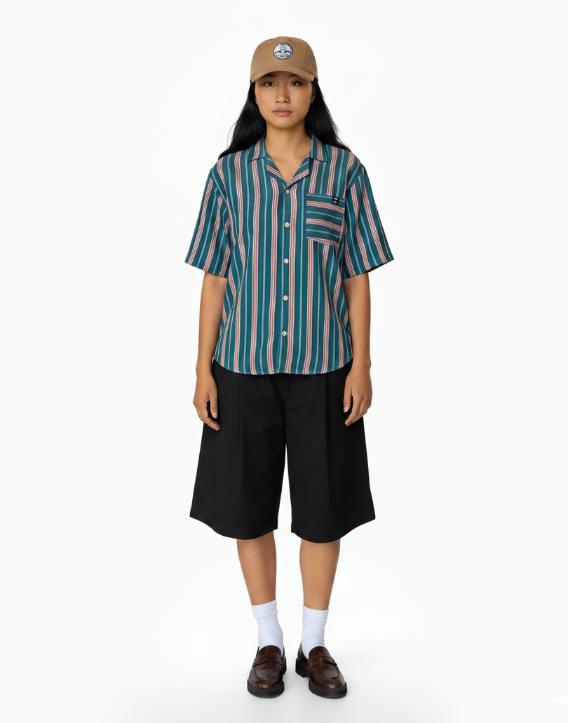 Camisa rayón unisex Bicolor. Signature