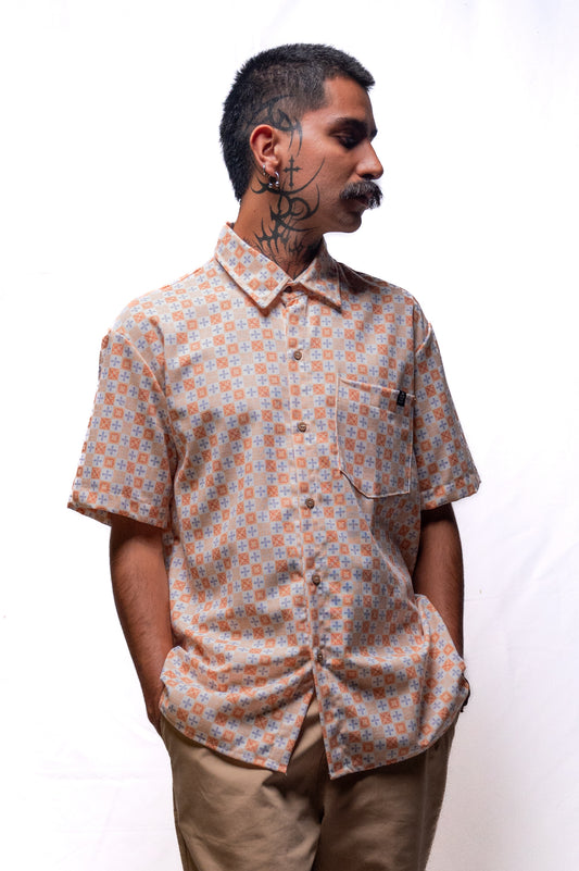 Camisa Oversize "Chido" Mosaico – Lino Premium