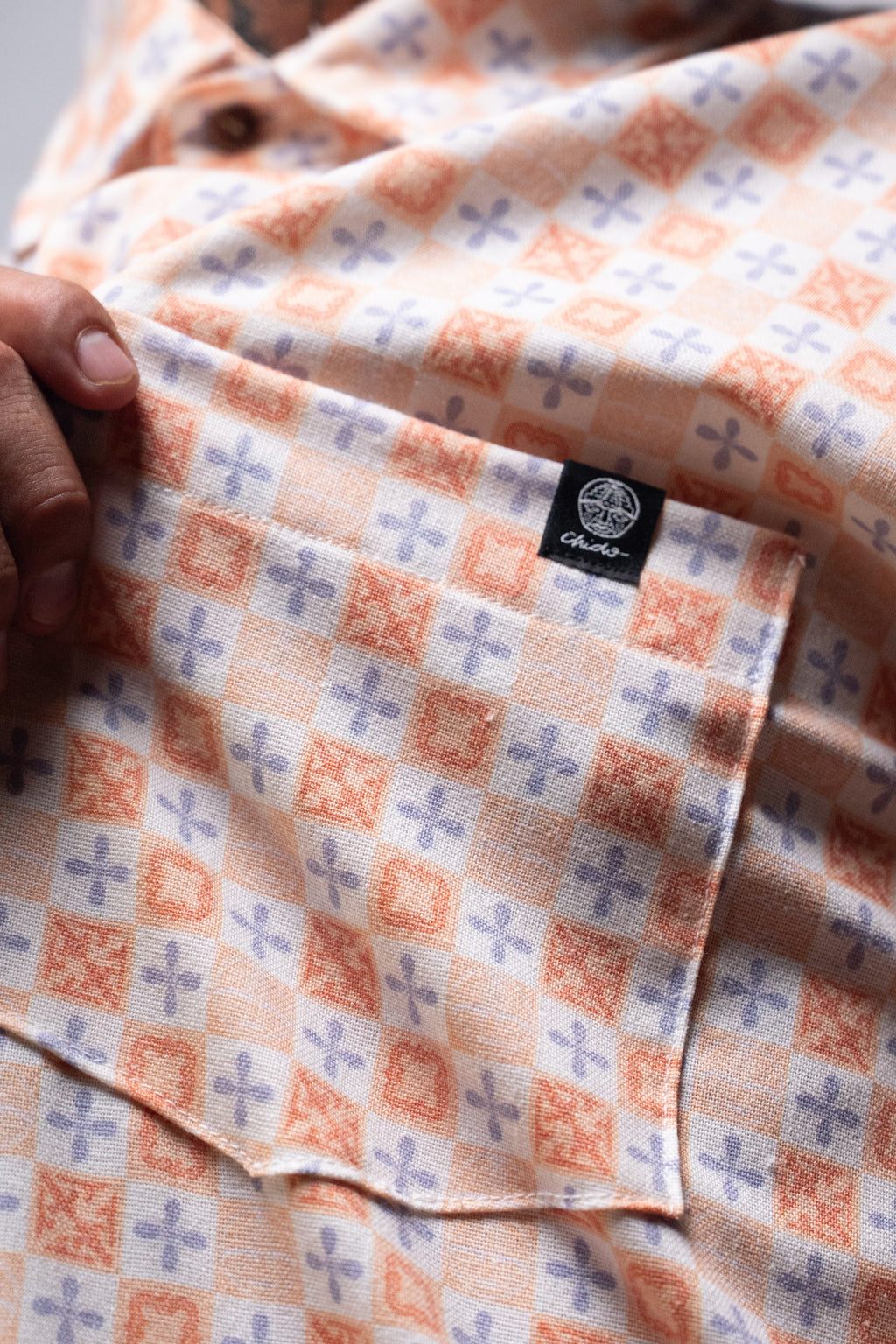Camisa lino Mosaico. Signature