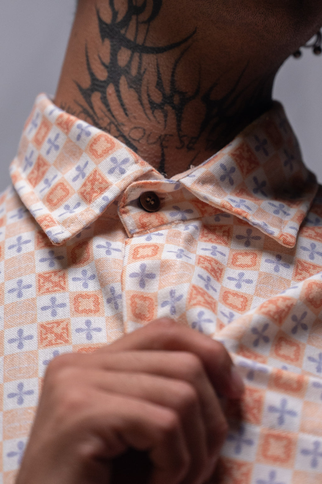Camisa lino Mosaico. Signature