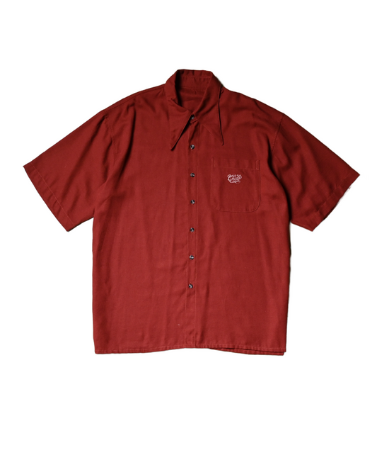 Camisa Amá Chola rojo en lino 100 % – Corte boxy oversize, edición especial