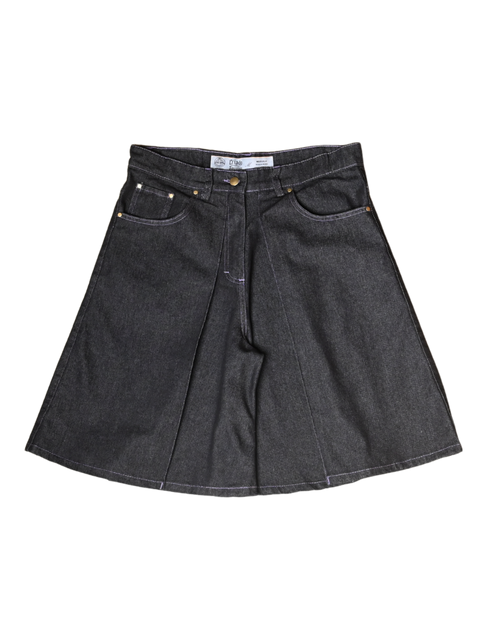 Bermuda denim negra Chido vista frontal