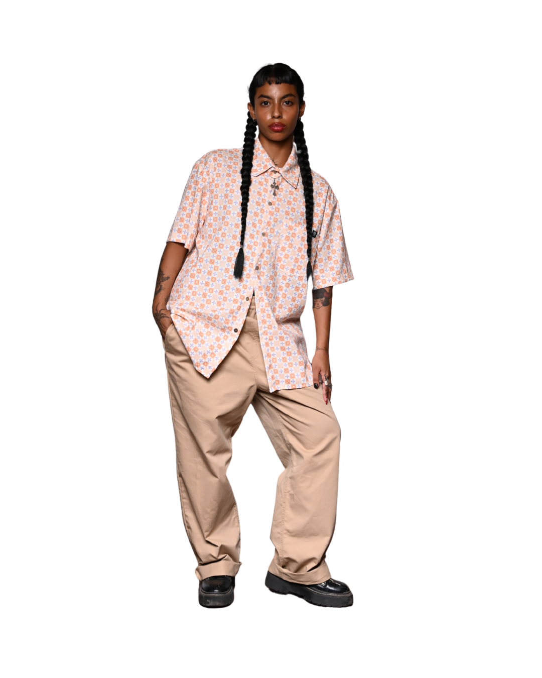 Camisa lino Mosaico. Signature