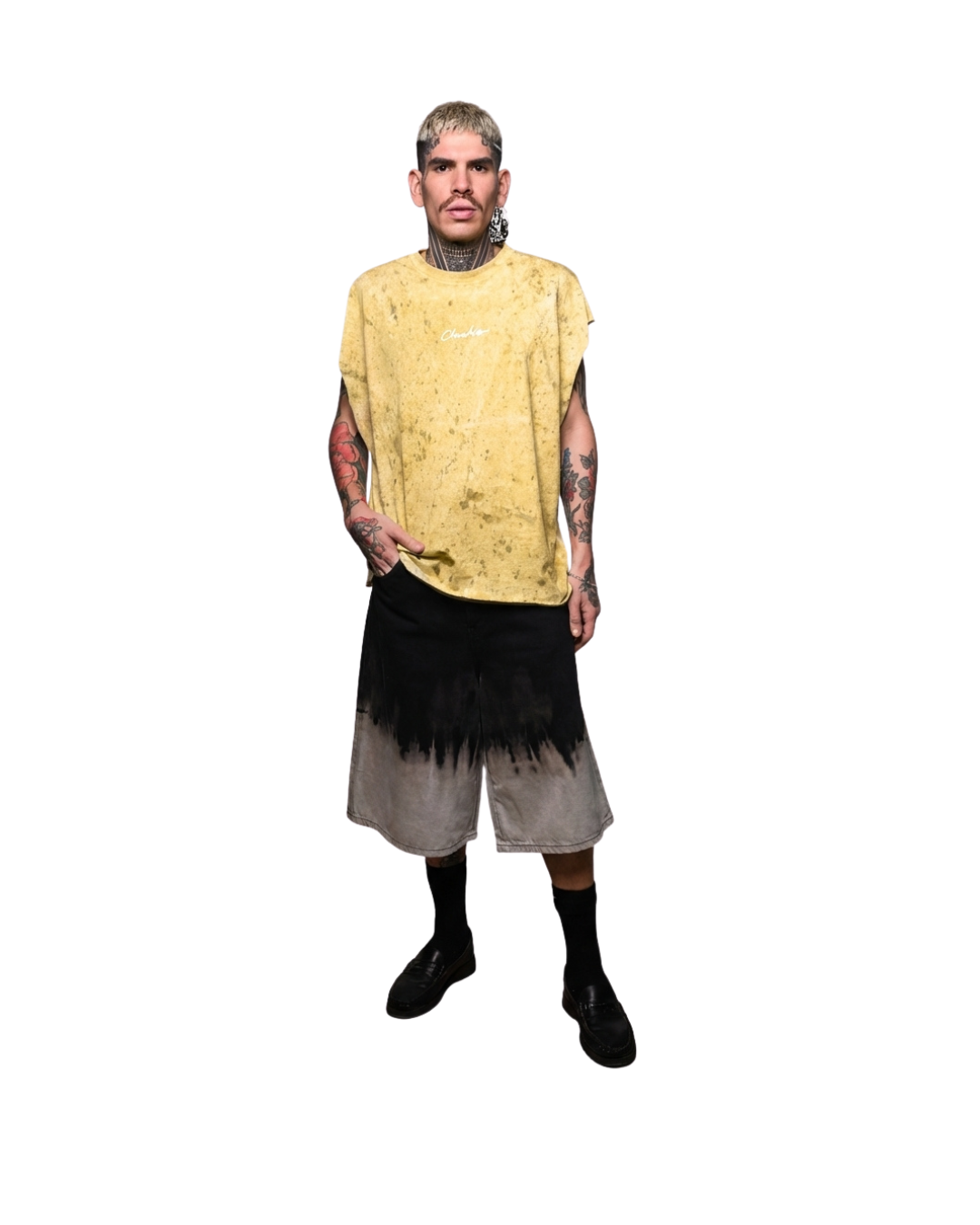 Tank top sin mangas tie dye CHIDO look urbano relajado